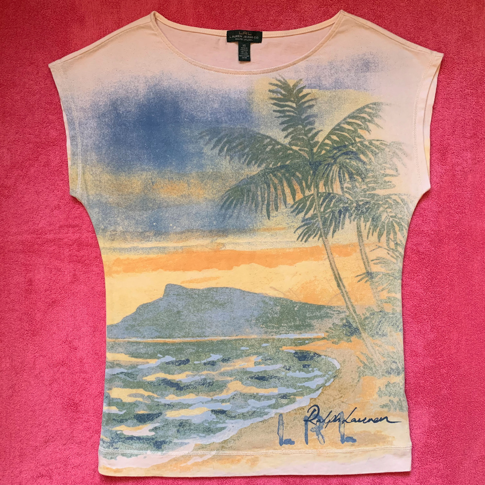 NWT RALPH LAUREN Painted / Graphic T-Shirt Size XS